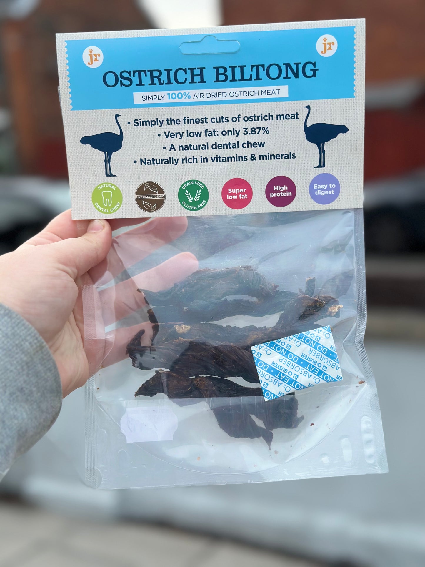 Ostrich biltong